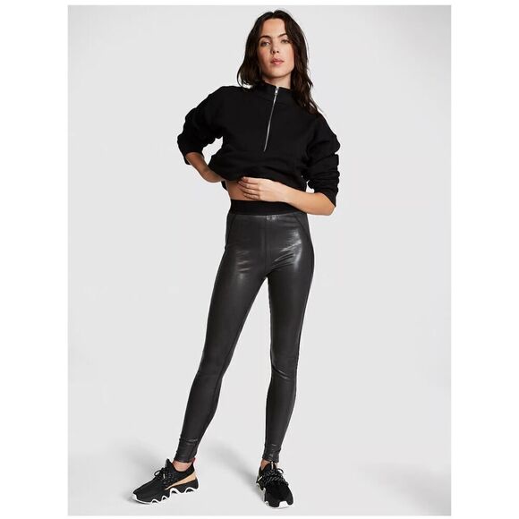 PINK Victoria's Secret Pants - Vs Pink Leggings xxl wet look shiny faux leather shimmer